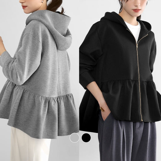 New Japanese And Korean Style Women's Hooded Sweatshirt Jacket