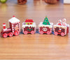 4pcs Mini Wood Train Toys