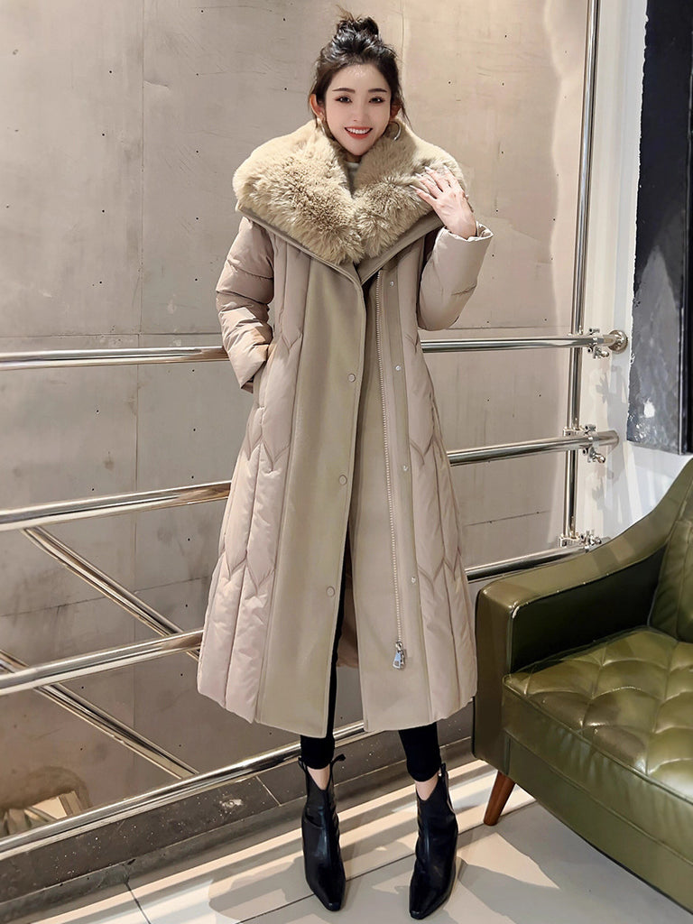Temperament Plus Size Fashionable Elegant Cotton-padded Jacket