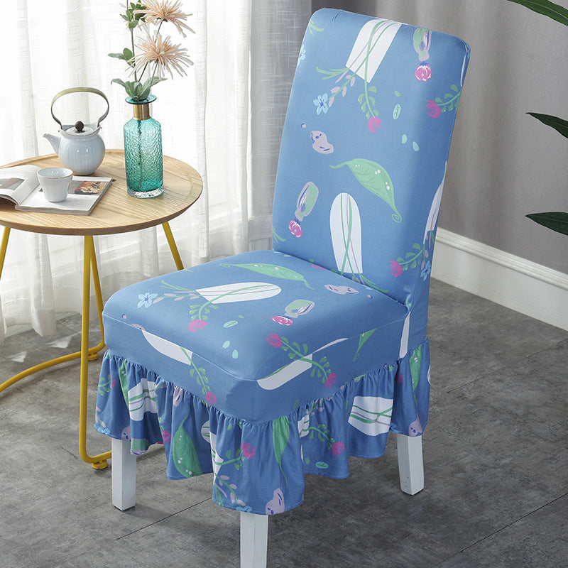 Universal stretch chair cover