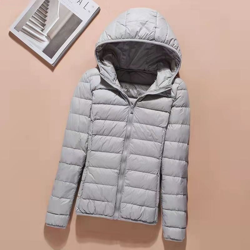 New Large Size Hooded Cotton Jacket Women
