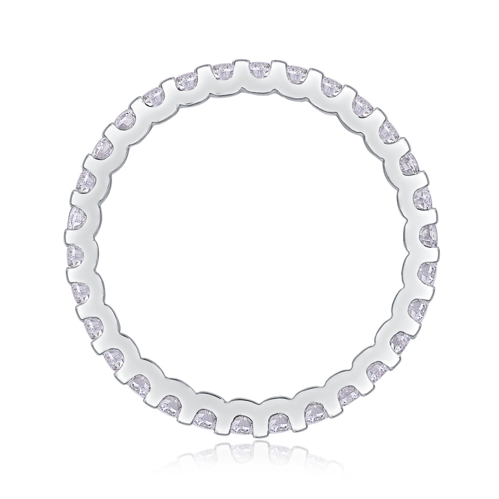 Wish - A Wedding Ring Set With Top-quality Moissanite S925 In Silver And Platinum-plated. The Ring Can Be Tested With A Diamond Pen