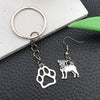 1 Antique Silver Alloy Animal Dog Series Pendant