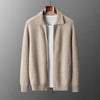 Men's Solid-Color Warm Knitted Cardigan
