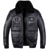 Leather Jacket Flight Suit For Men