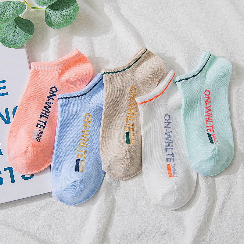 Summer thin boat socks