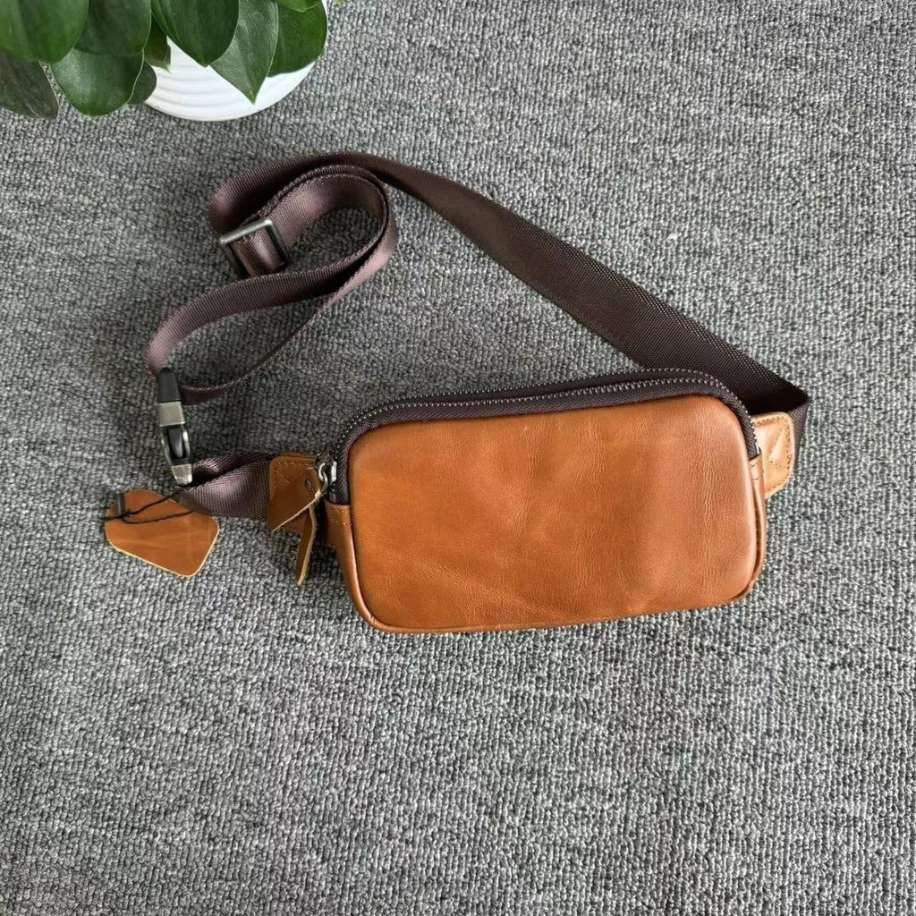 Mini Fashion New Men's Small Leather Crossbody Bag