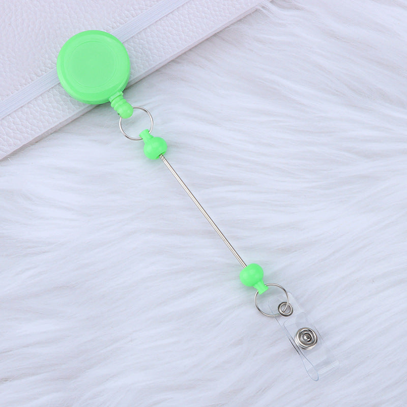 Card Sleeve Telescopic Anti-lost Can Buckle Employee Voucher Buckle DIY Beaded Retractable