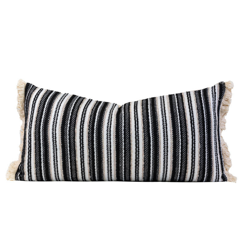 Modern Style Black And White Striped Bedding Four-piece Set