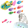 Cat Interactive Electric Fish Water Toy For Indoor Play Swimming Robot Fish Toys For Cat Dog Pet Baby Swimmer Bath Robofish Toys