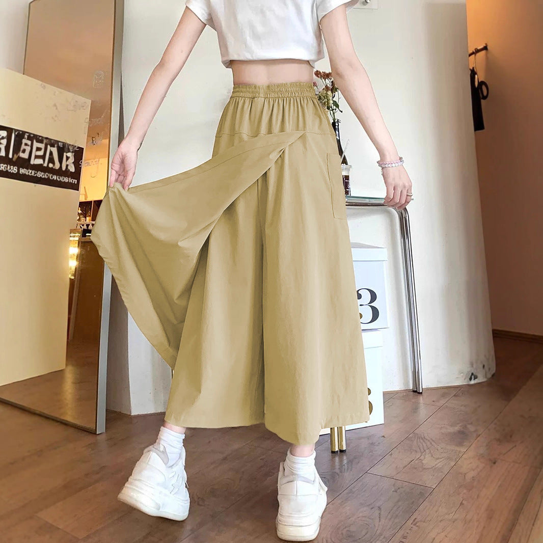 Fashion Casual All-matching Comfortable Slimming And Wide Leg Skirt