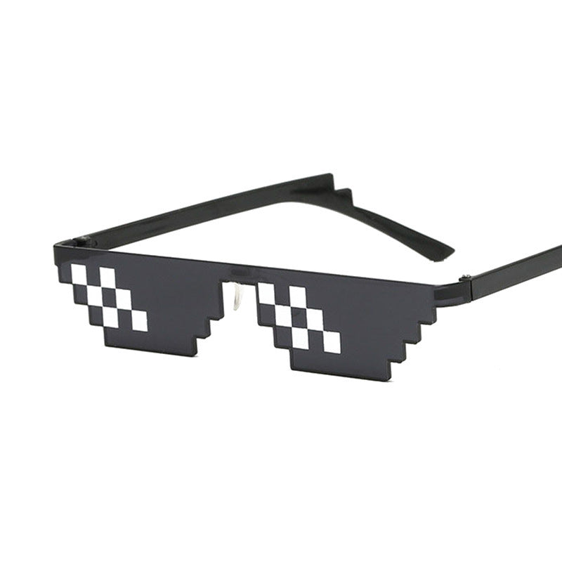 Mosaic Pixel Sunglasses Anime Peripheral Spoof Costume
