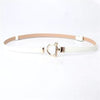 Punch-free Matte Buckle Adjustment Belt Women