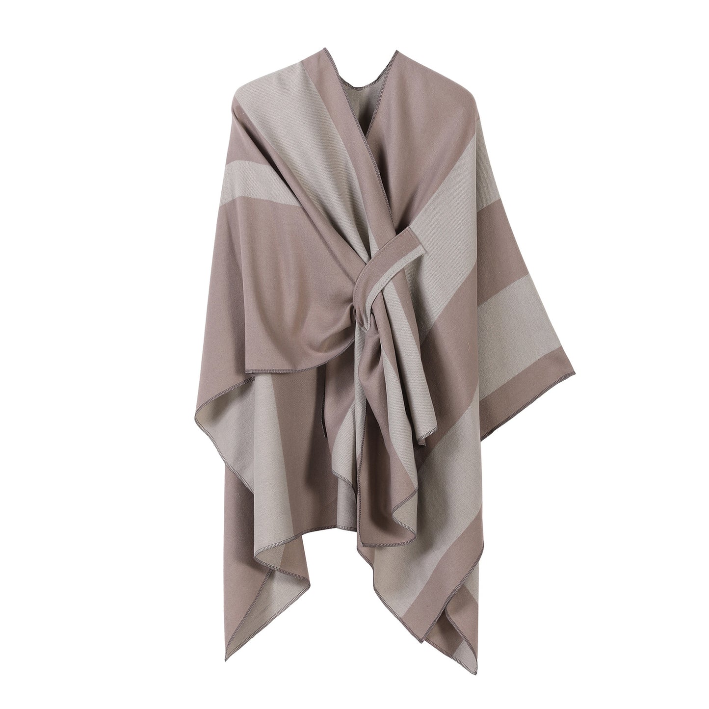 Shawl Plus Bar Split Double-sided All-match Trip Shoot Cloak
