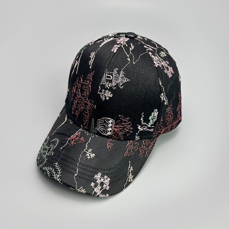 Printed Antique Baseball Cap For Women
