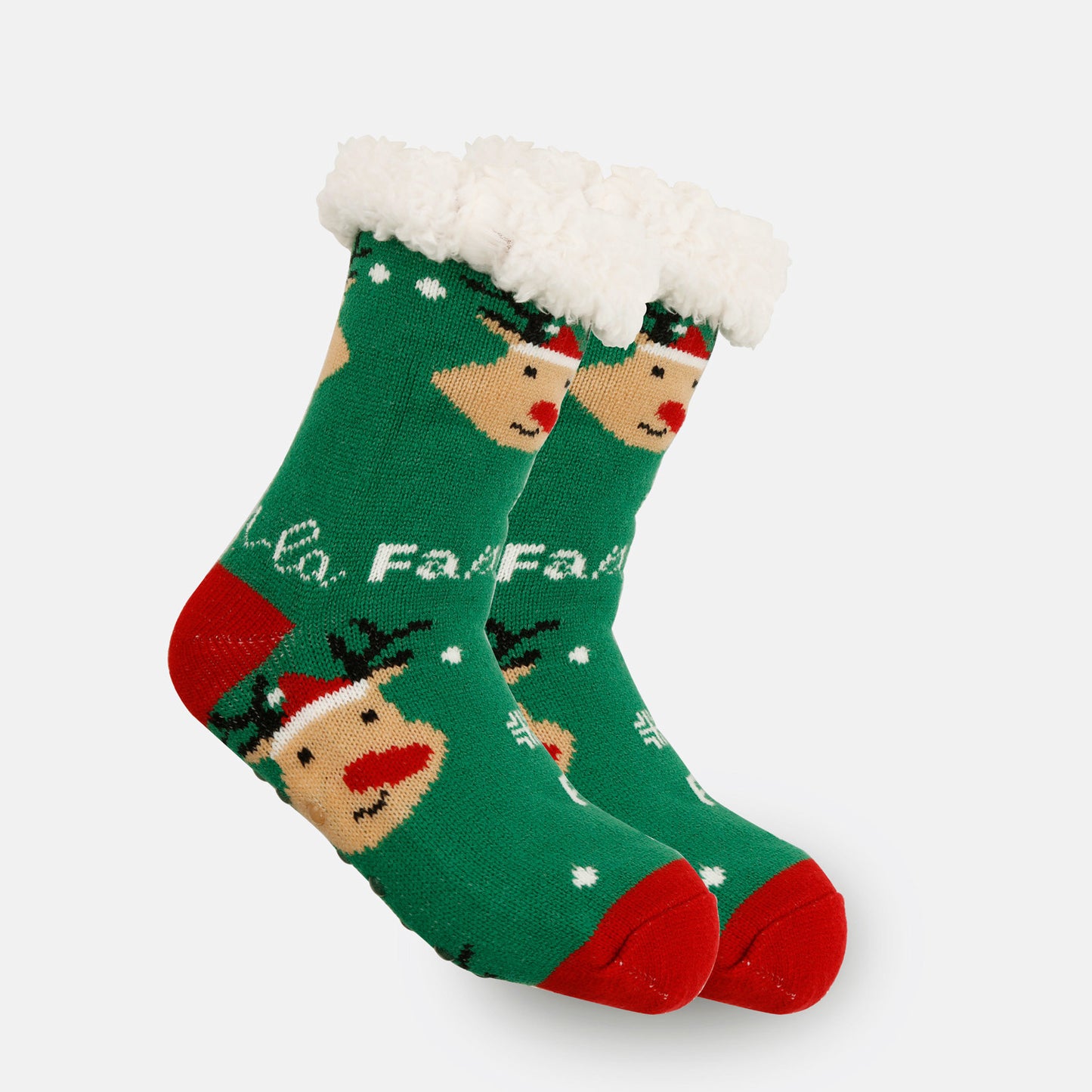 Christmas Women's Thickened Fleece-lined Room Socks