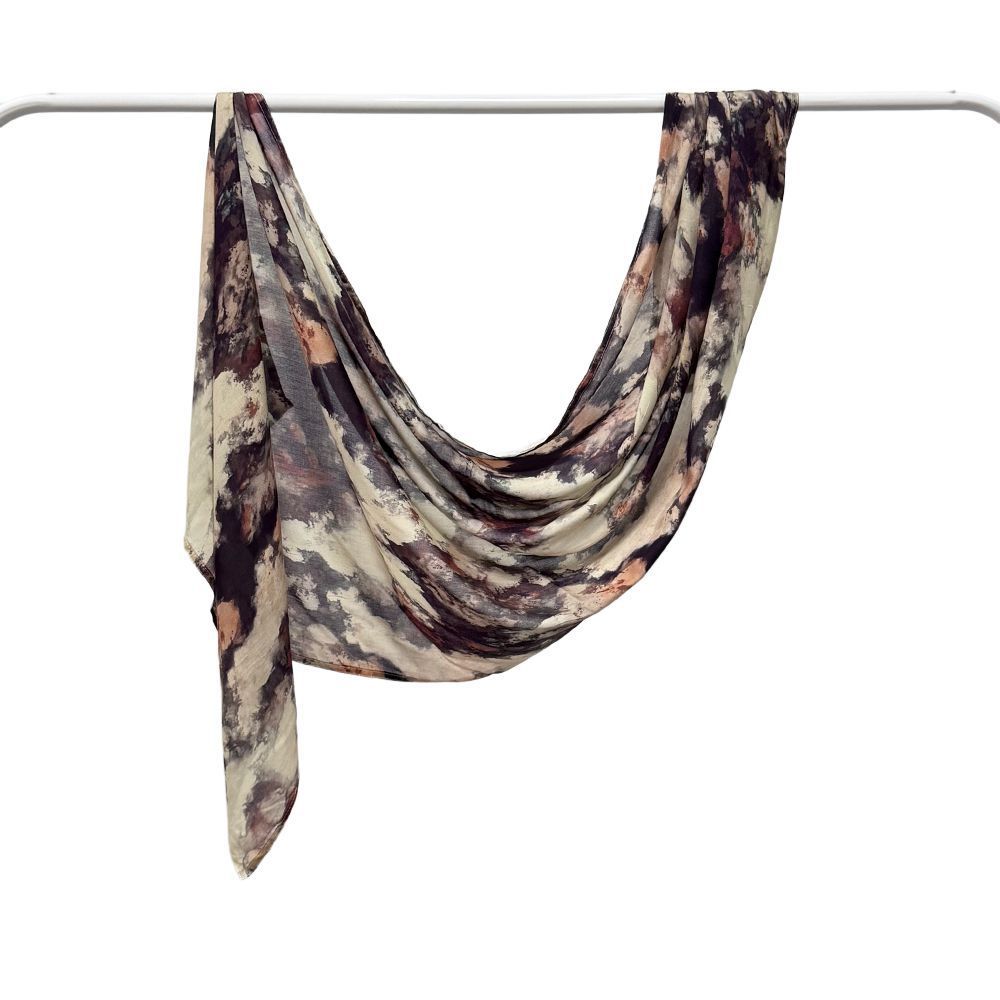 Modal Cotton Headscarf Marble Digital Printing