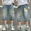 Boy Summer Clothing Shorts Thin Denim