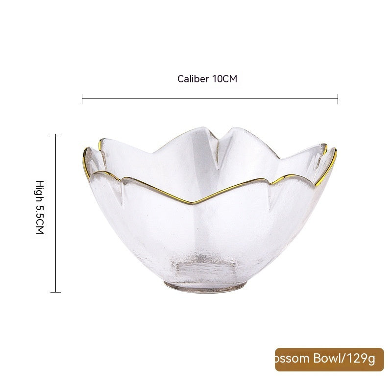 Phnom Penh Fruit Plate Creative Set Glass Plate Household