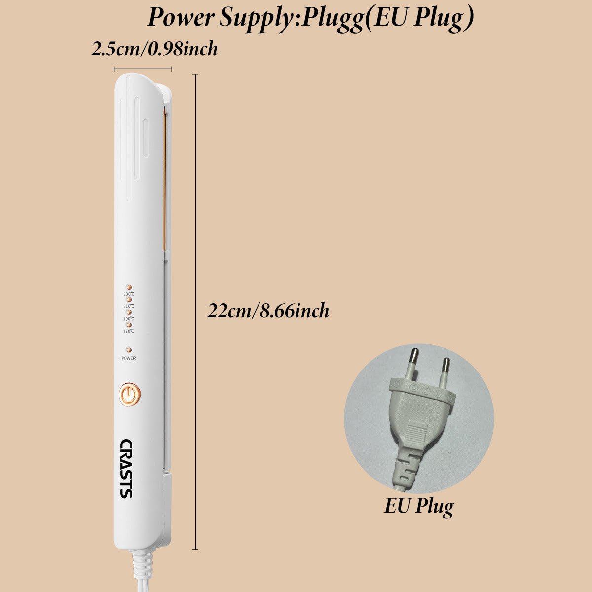 Straightener And Curling Irondual-purpose For Straightening Or Curling Hair