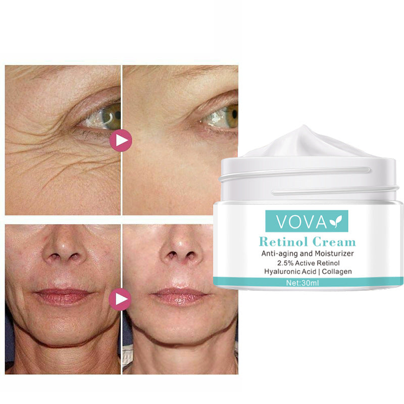 Collagen Hyaluronic Acid Anti-Wrinkle Cream Shrink Pores Tightening Improve Puffiness Moisturizing Skin Care
