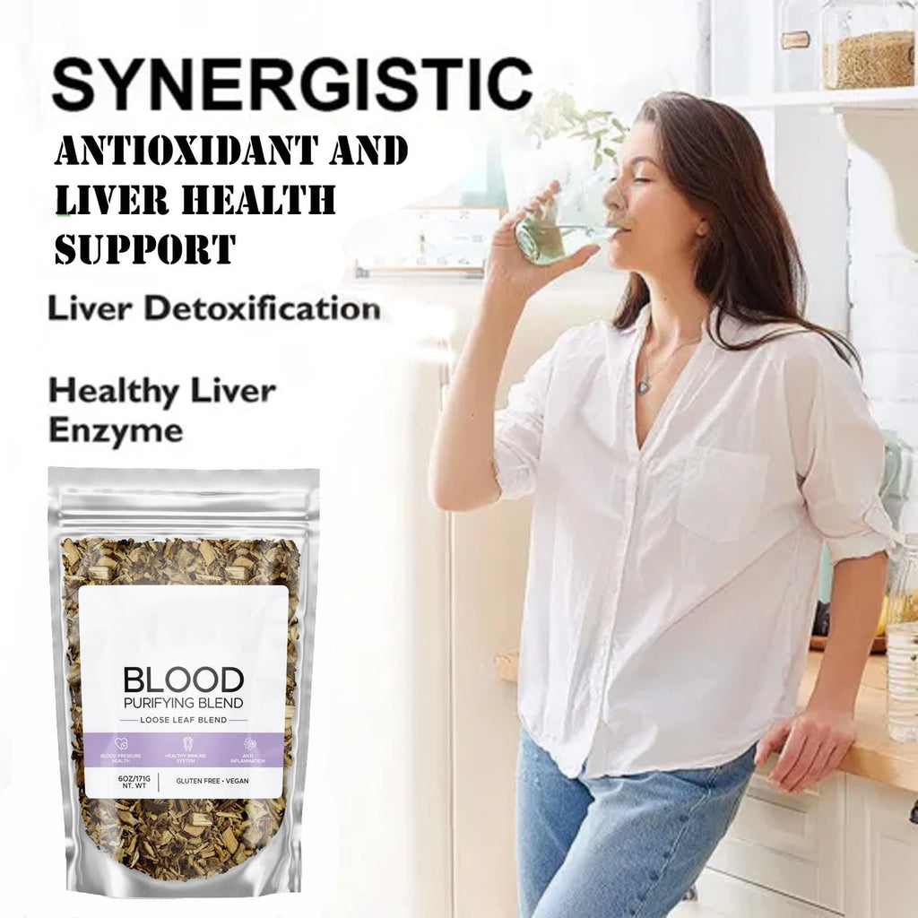 شاي مختلط لتنقية الدم والعناية الصحية