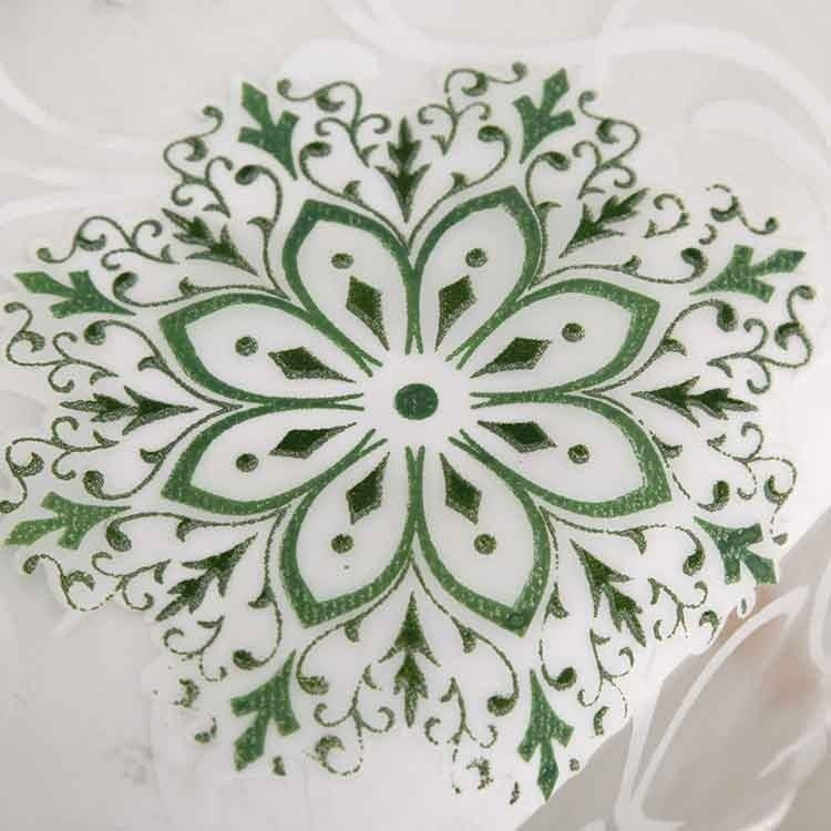 Finished Offset European-style Floral Ball Bedroom Non-shading Curtain