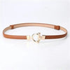 Punch-free Matte Buckle Adjustment Belt Women
