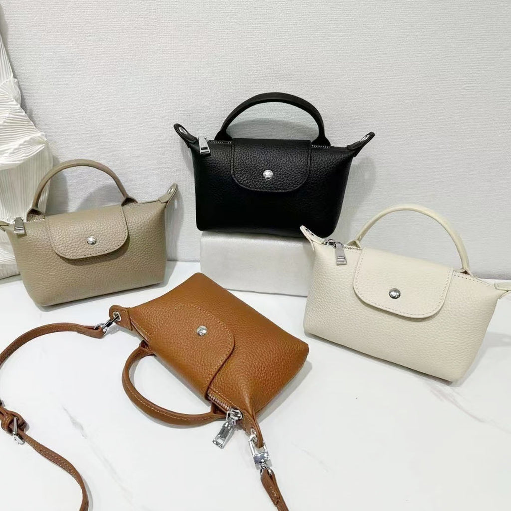 Top Grain Leather Niche Crossbody Phone Bag