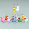 Resin Shrink Mini Little Duck Pendant