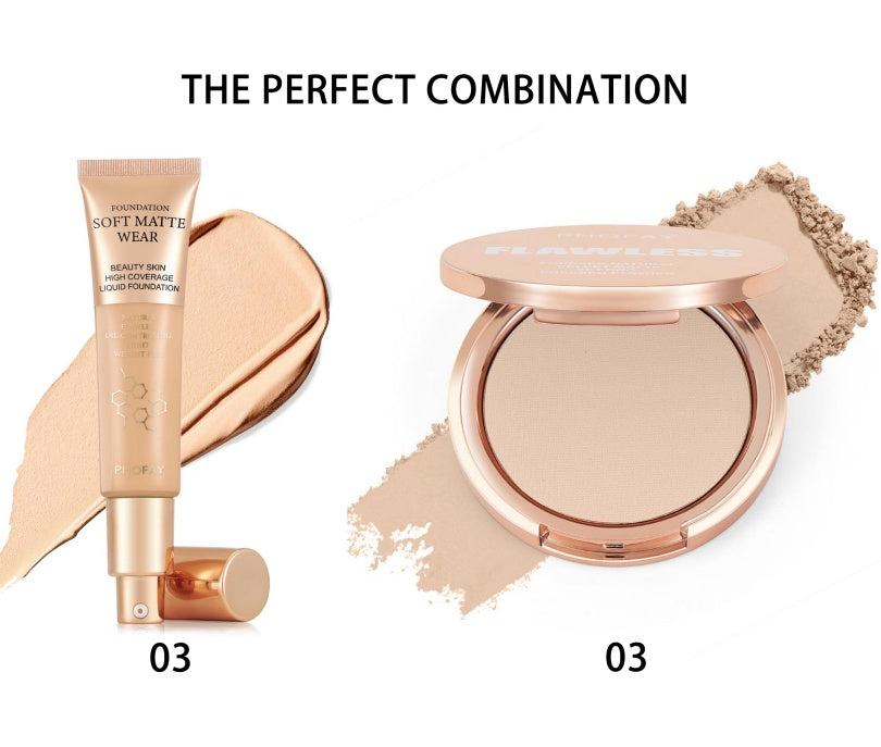 بودرة مضغوطة غير لامعة من PHOFAY