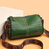 Casual Stitched Genuine Leather Women's Shoulder Bag