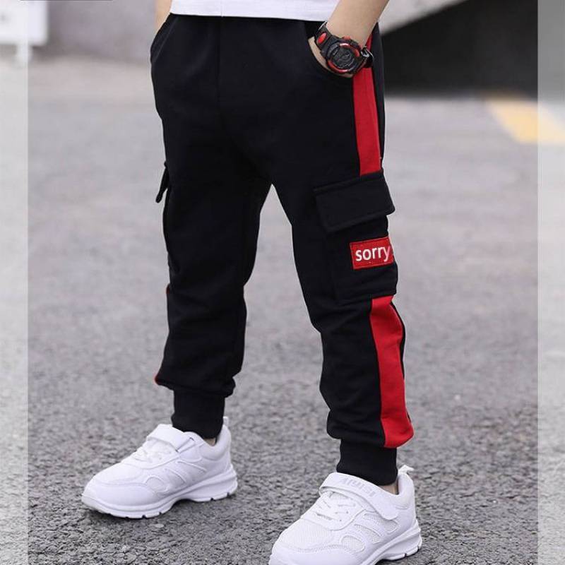 Boys Autumn Clothing New Children's Casual Sports Pants Overalls
