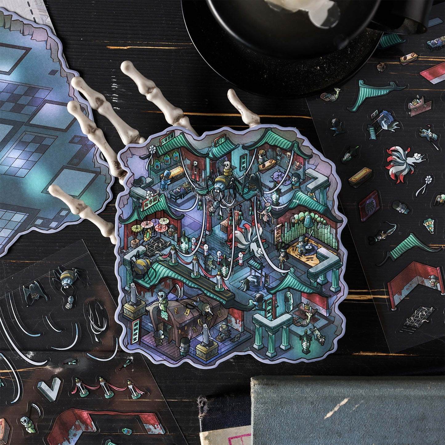 Micro Fear World Decompression Miniature Scene Sticker