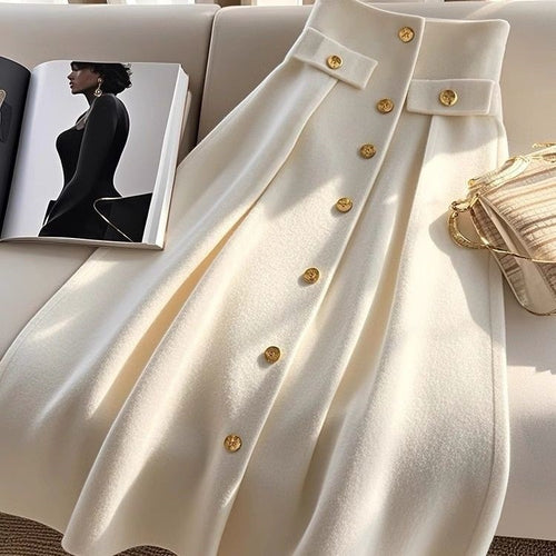 Women's Western Style High Waist Slimming Draping Dress