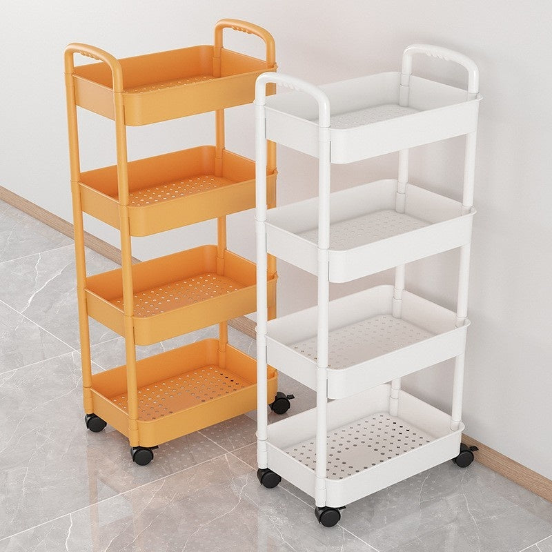 Trolley Rack Floor Multi-layer Mobile Kitchen Vegetable Basket