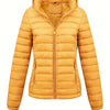 Women's Lightweight Hooded Winter Jacket Nylon Material