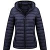 Women's Lightweight Hooded Winter Jacket Nylon Material