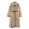 Women's Elegant Fleece Long Overcoat Outerwear
