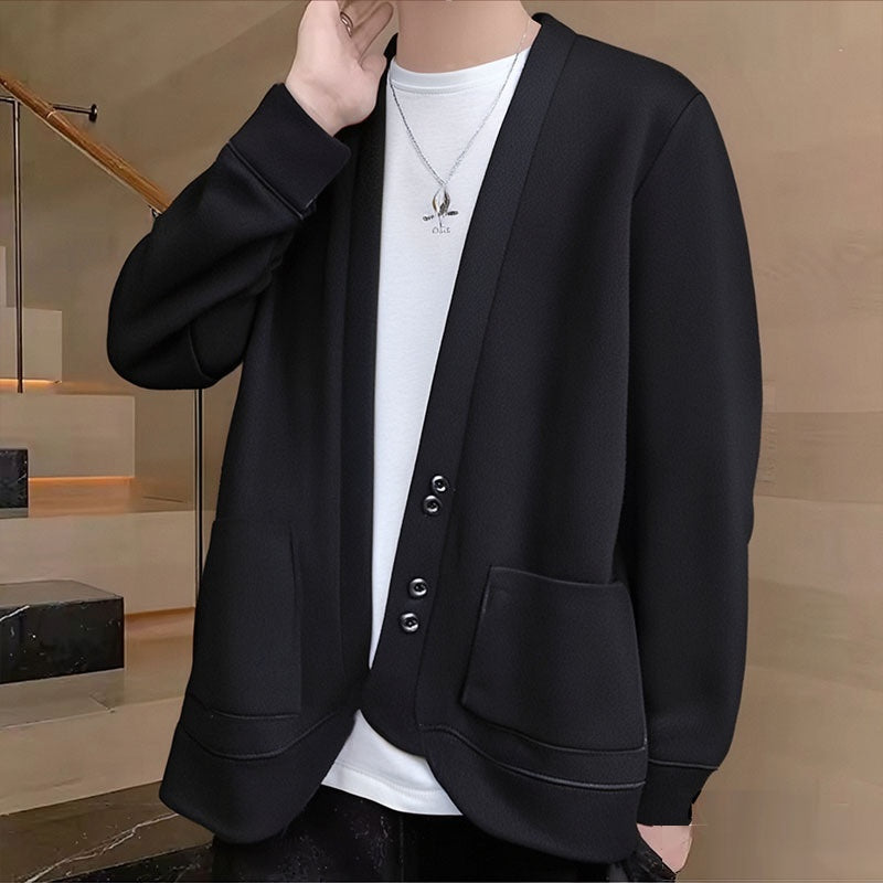 Polyester Autumn Men's Knitted Sweater