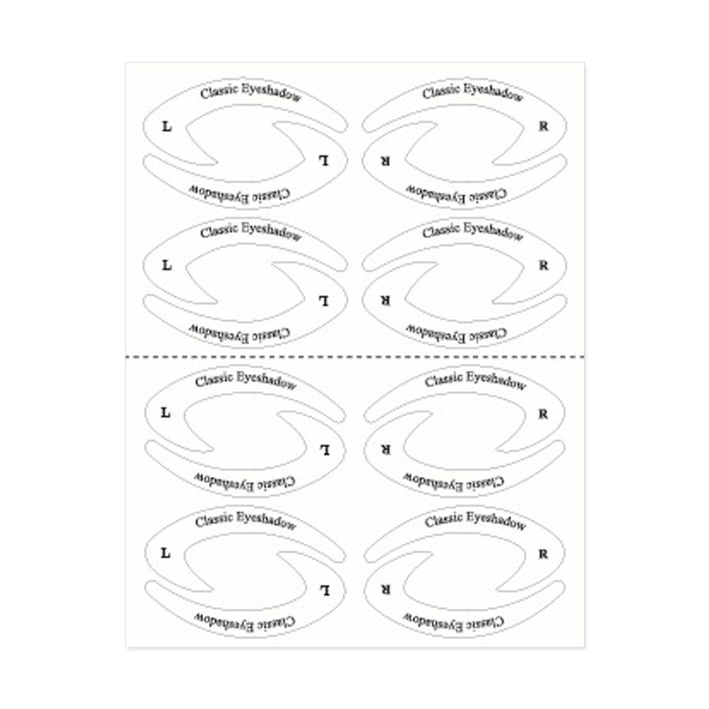 Eye shadow line template sticker