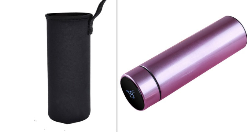 LED touch display temperature water cup