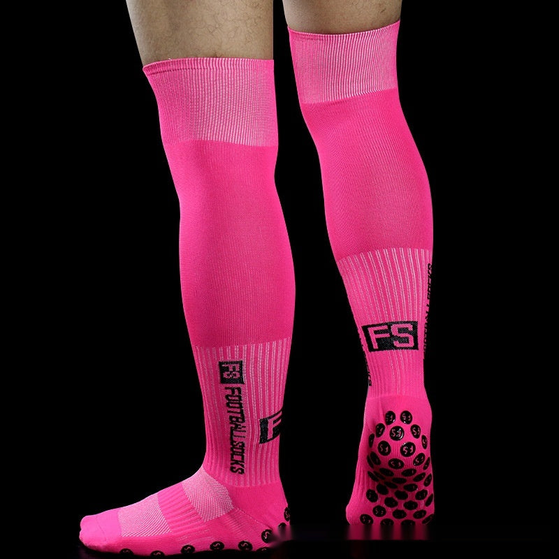 جوارب كرة قدم طويلة مضادة للانزلاق ومناسبة للتدريب على مباريات كرة القدم بطول الركبة