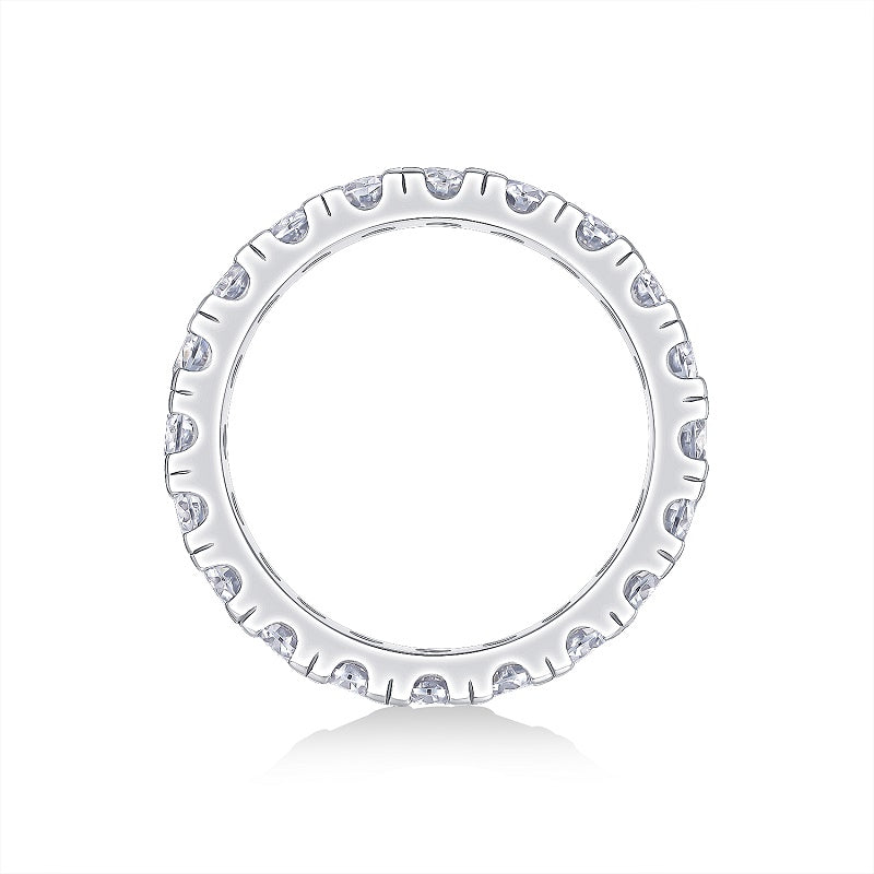 Spring Breeze For Ten Miles - A Wedding Ring Set With 0.1-carat Top-quality Moissanite S925 Silver And Platinum-plated Diamond Can Be Inspected With A Diamond Pen