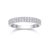 The Dazzling Diamond - Set With Top-quality Moissanite S925 Silver And Platinum-plated Diamond Wedding Ring Can Be Inspected With A Diamond Pen