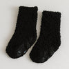 Warm Breathable Coral Fleece Children's Socks Candy Color Home Boy Girls Mid-calf Length Room Socks