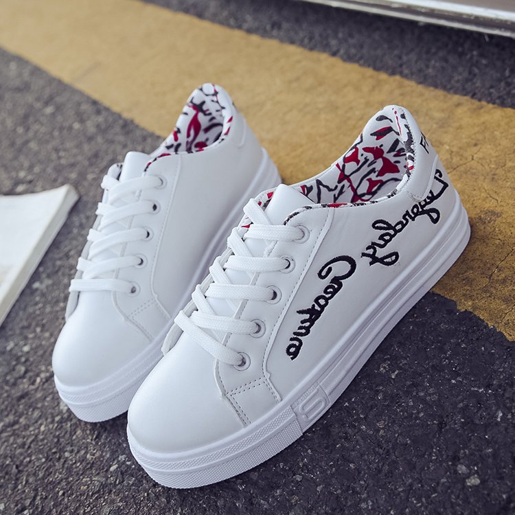 Wild Basic White Shoes Korean Flat