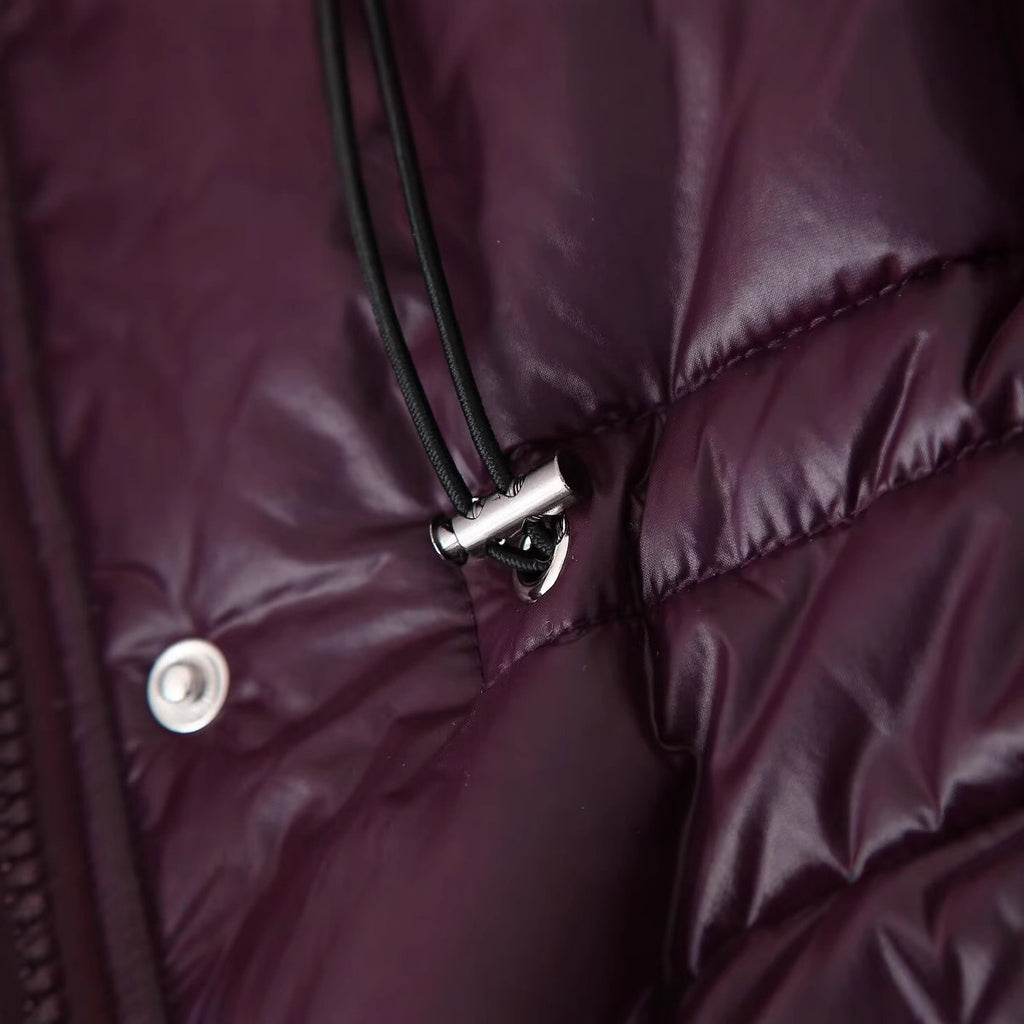 Casual Hooded Solid Color Zipped Cotton-padded Jacket