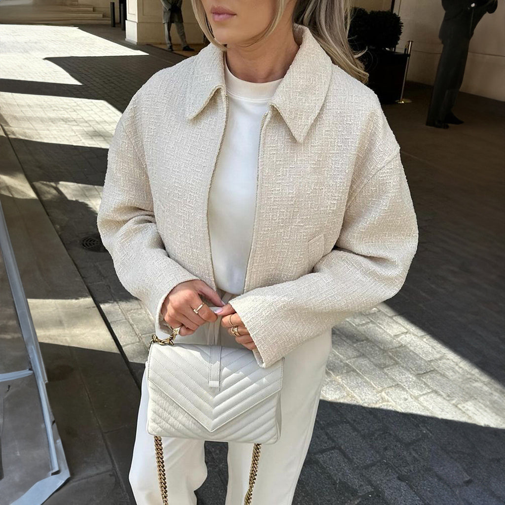 Elegant Temperament Versatile Solid Color Jacket Women's Clothing