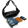 Large New Men's Soft Leather Crossbody Casual Travel Bag